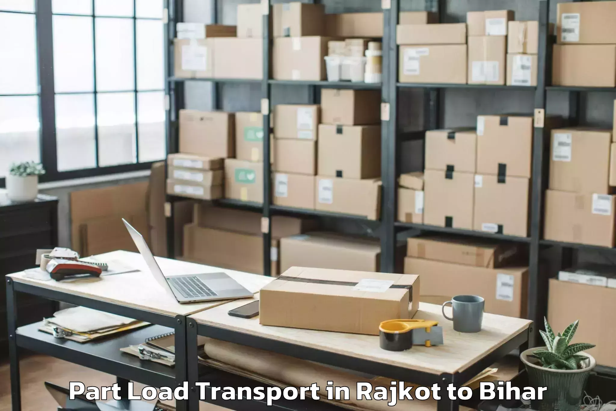 Get Rajkot to Bhagwanpur Hat Part Load Transport